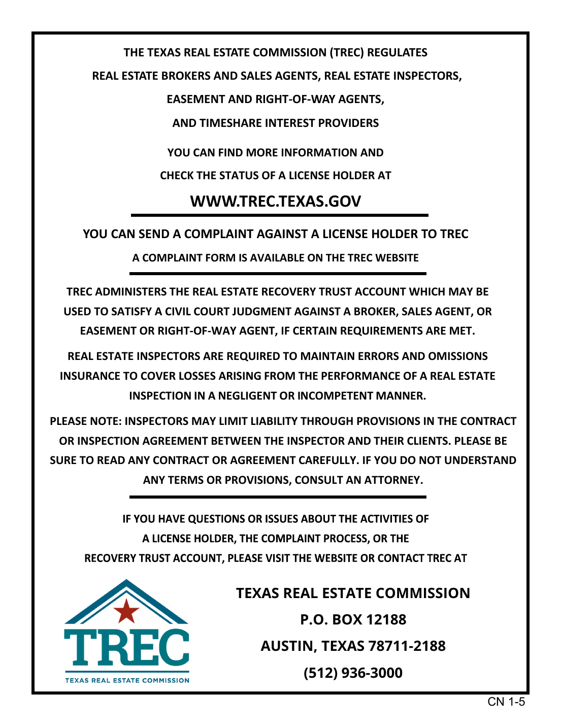 Preview of Consumer Protection Notice