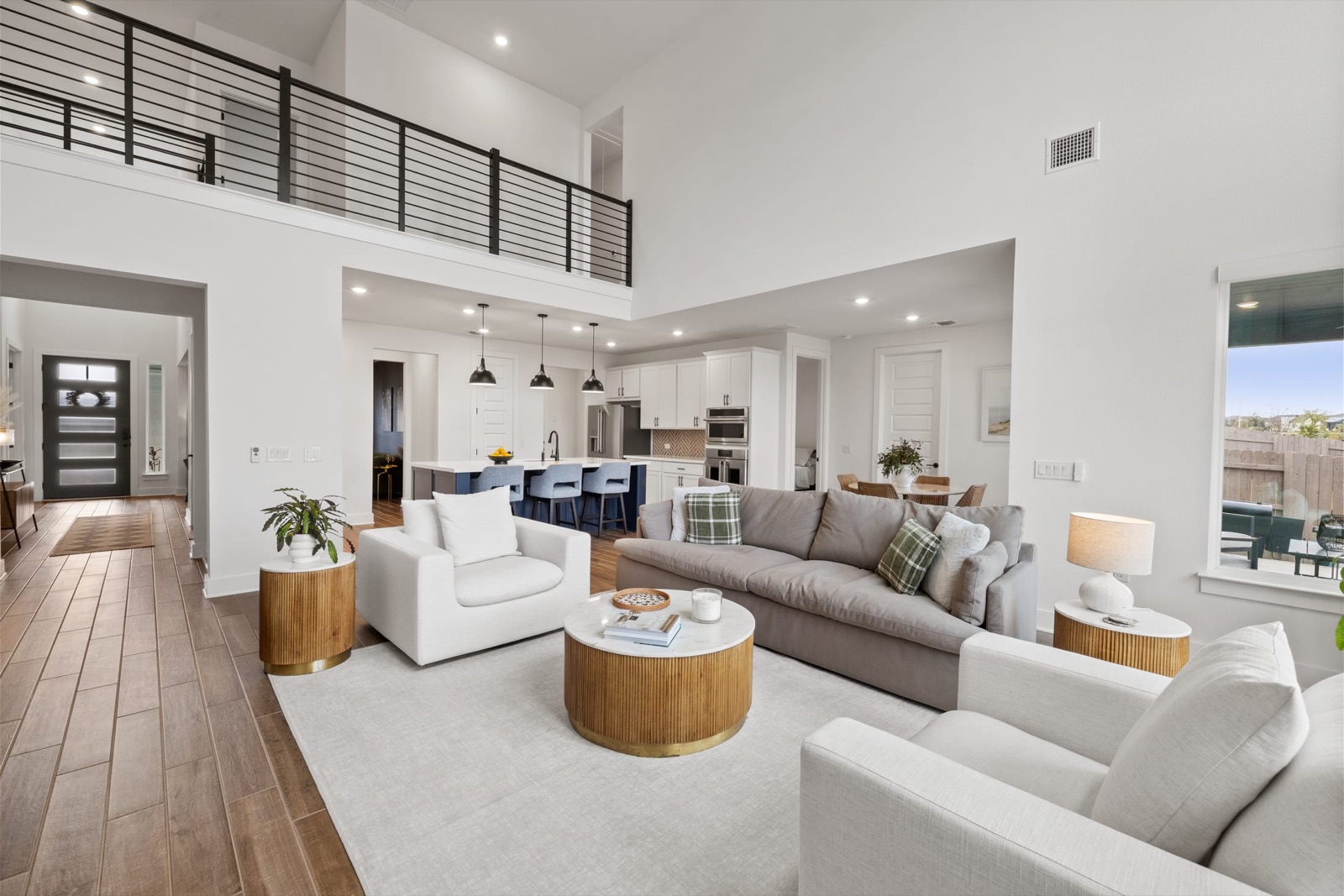 Bright Central Texas living space with clean architectural lines