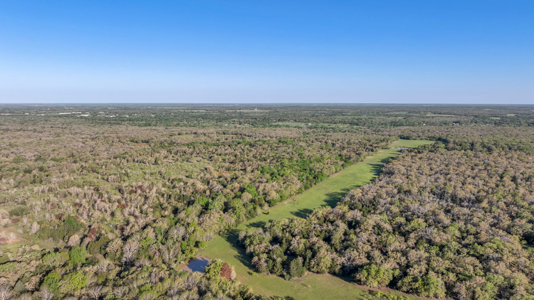 Wooded rural acreage and open land near Weir and Georgetown